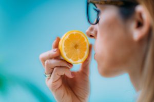 Anosmia or smell blindness, loss of the ability to smell